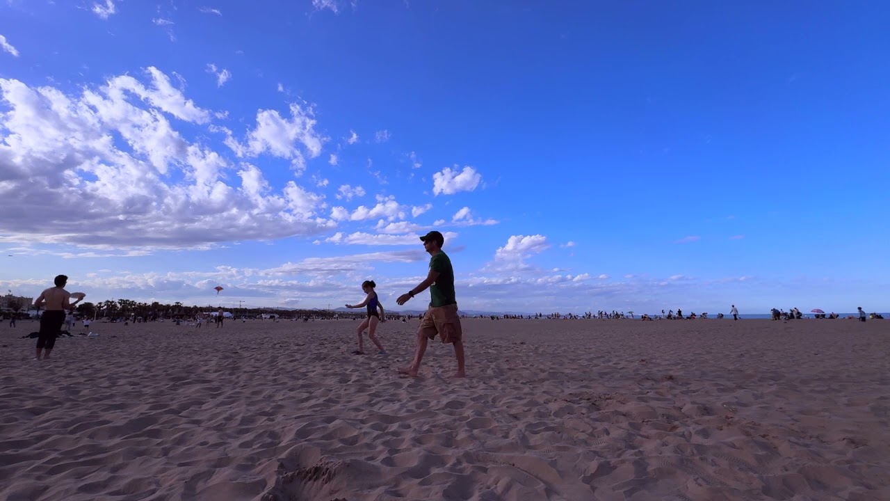 4K/24fps. One Shot. One Hour. Beach. Valencia. Spain.