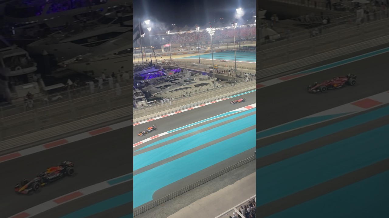 Victory Lap At The Abu Dhabi F1&reg; Grand Prix Yas Marina Circuit #f1 #yasmarinacircuit #formula1