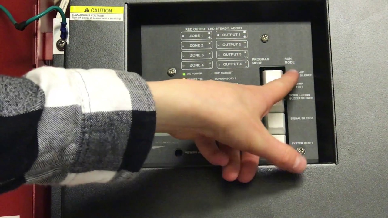 Potter PFC 4410RC fire alarm system test 1