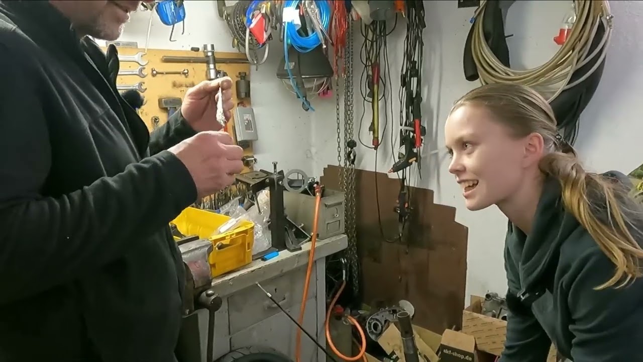 Simson Schwalbe Vorderbau und Antrieb verbauen