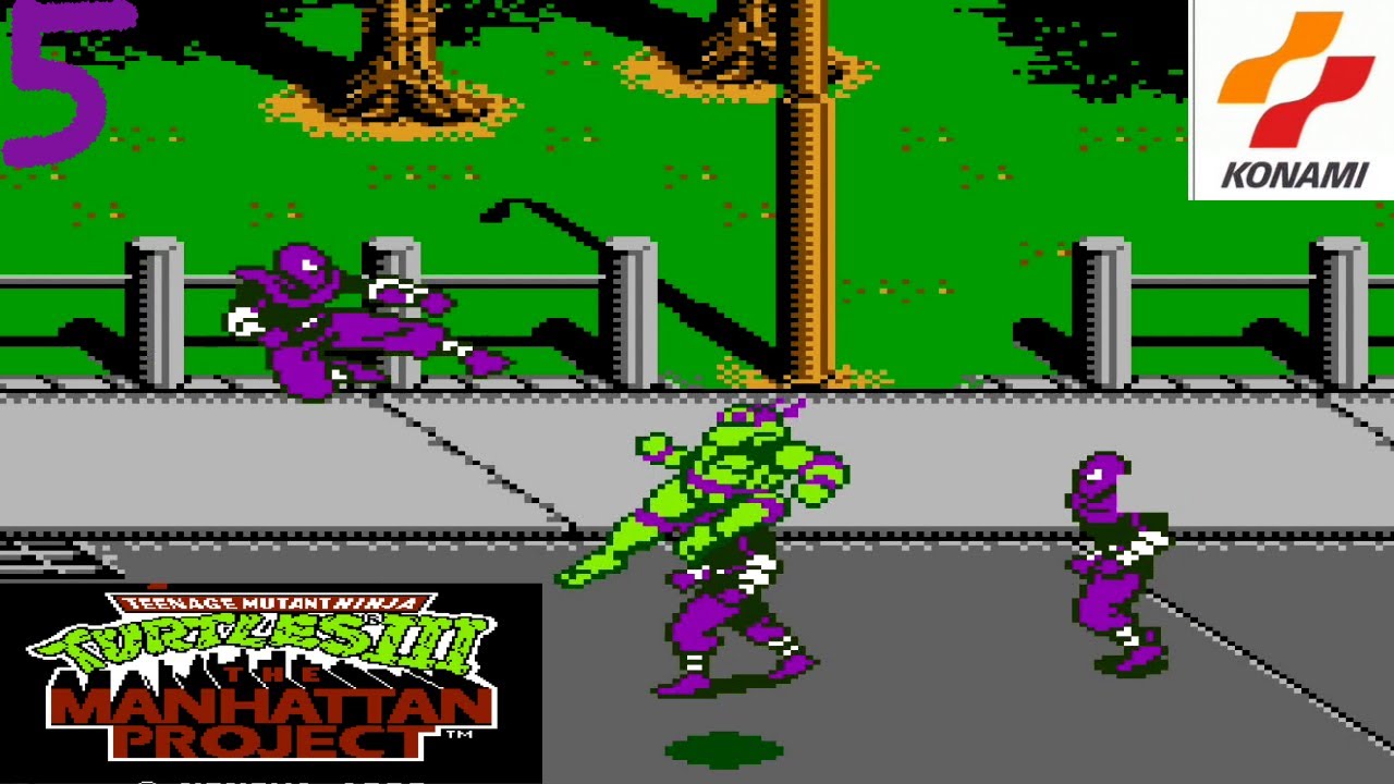 TMNT 3 THE MANHATTAN PROJECT NES #5 FRIDAY