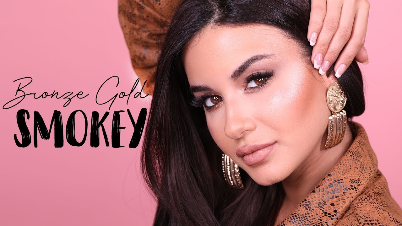 Bronze Gold Smokey Eye With Maya | مكياج سموكي بلوني البرونزي والذهبي مع مايا