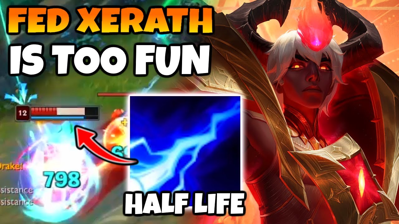 I got so fed on Xerath my Q would half HP people