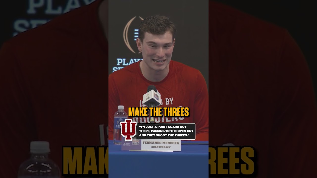 Fernando Mendoza credits his receivers ♥️ 