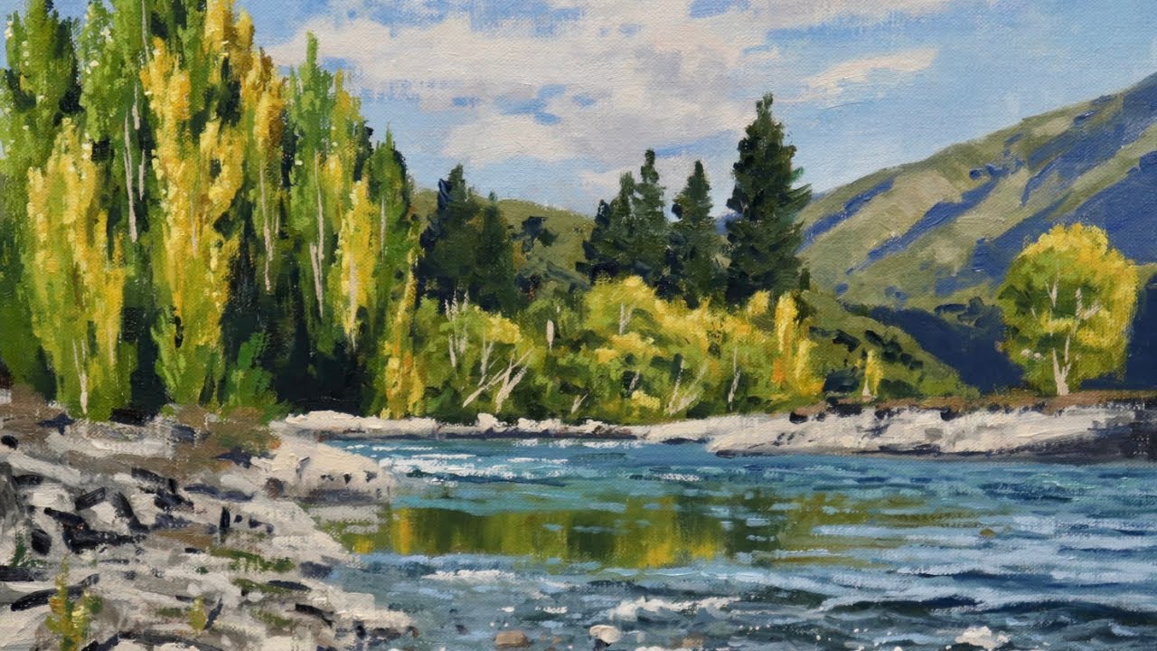 Как изобразить правдоподобную воду в пейзажной живописи