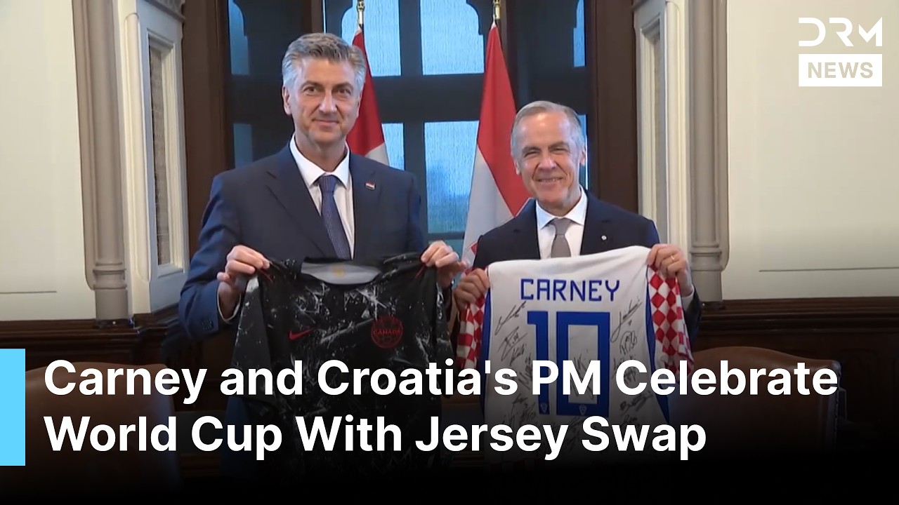 Canadian PM Carney and Croatia's PM Exchange Soccer Jerseys During Historic Ottawa Visit | AC1G