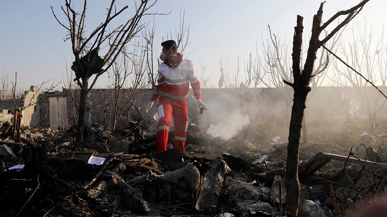 Video appears to show Ukrainian airline hit over Iran | ABC7