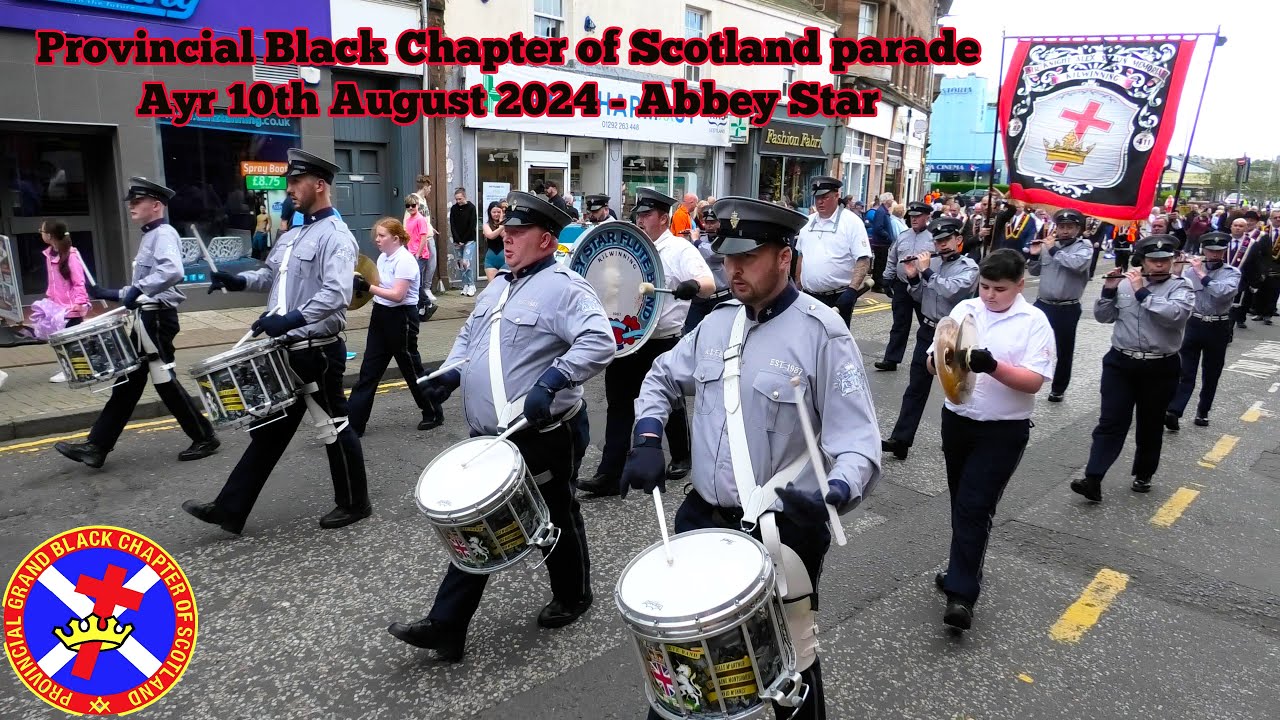Provincial Black Chapter of Scotland Parade 2024 - Abbey Star