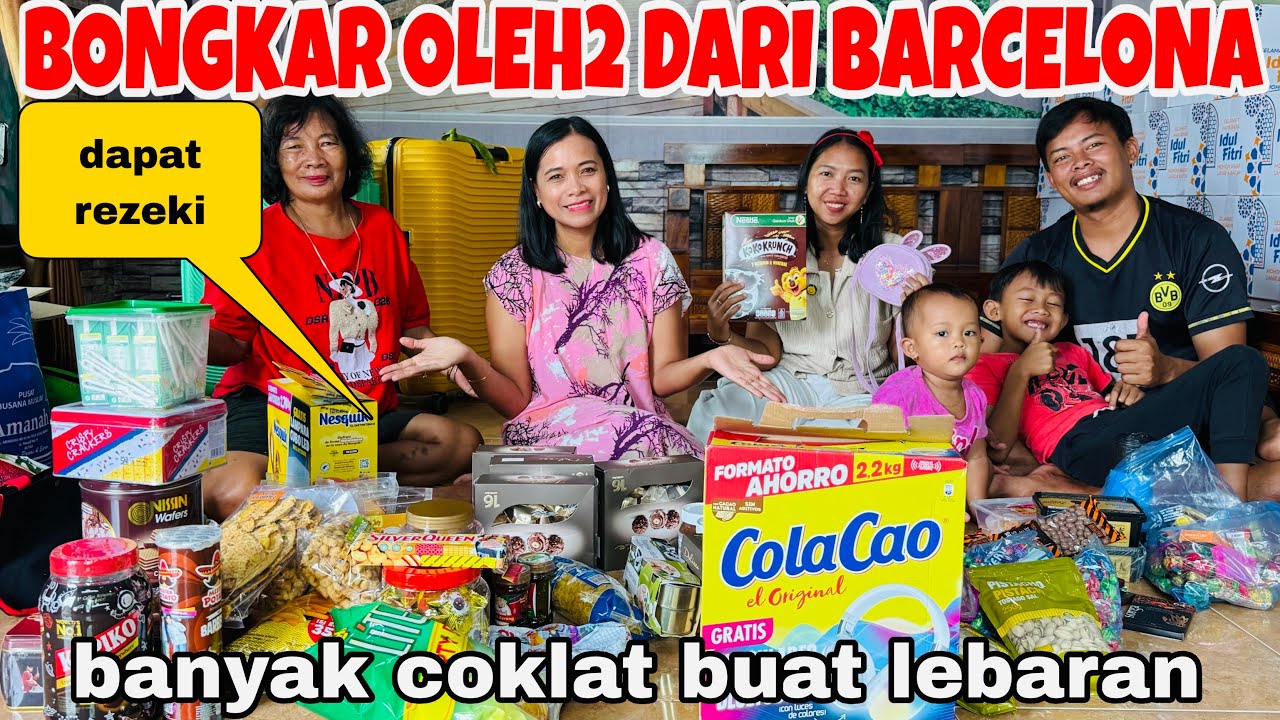 BONGKAR OLEH2 DARI BARCELONA DAN JAJAN LEBARAN & DAPAT REZEKI DARI BINTANG MENARA PROPERTY 