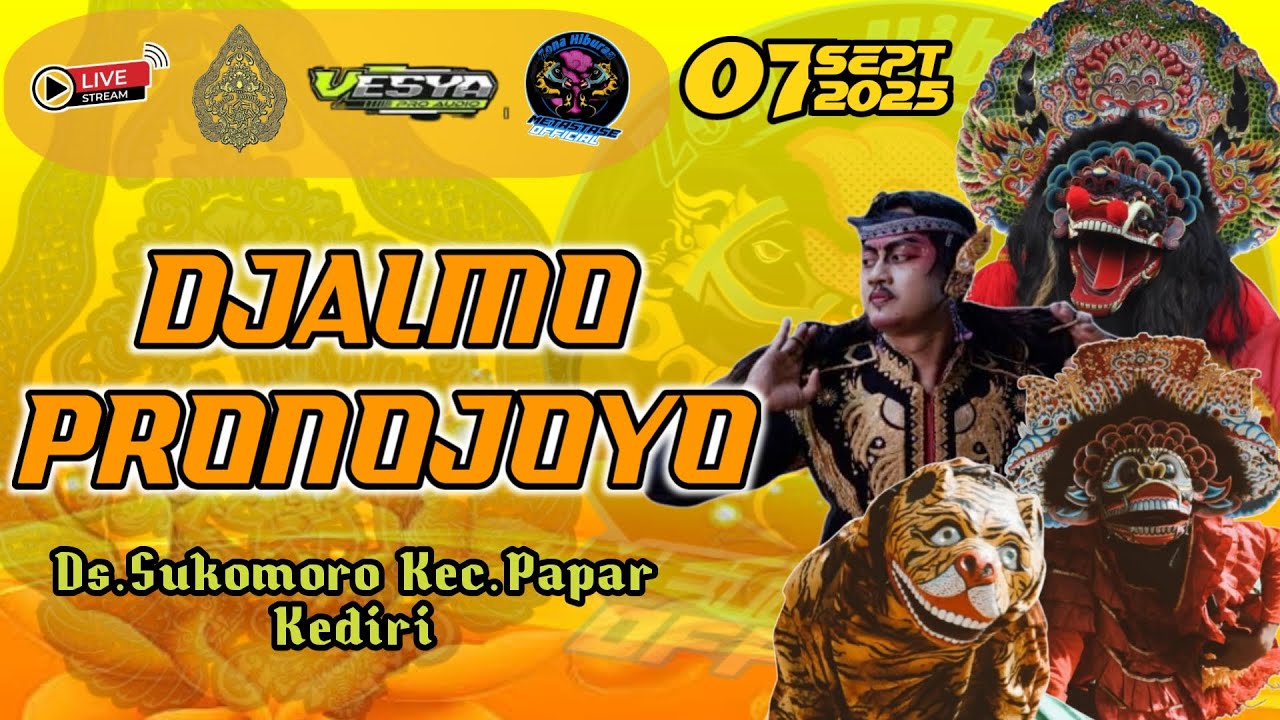 Live jaranan hari ini Djalmo Pronojoyo di Sukomoro Papar Kediri feat Vesya Audio