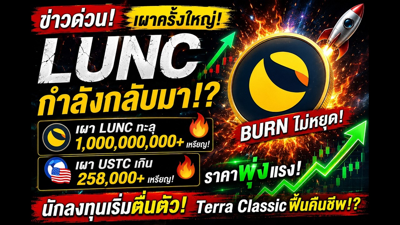 🚀 LUNC TO THE MOON!? การเผาเหรียญครั้งใหญ่กำลังเปลี่ยนทุกอย่าง!