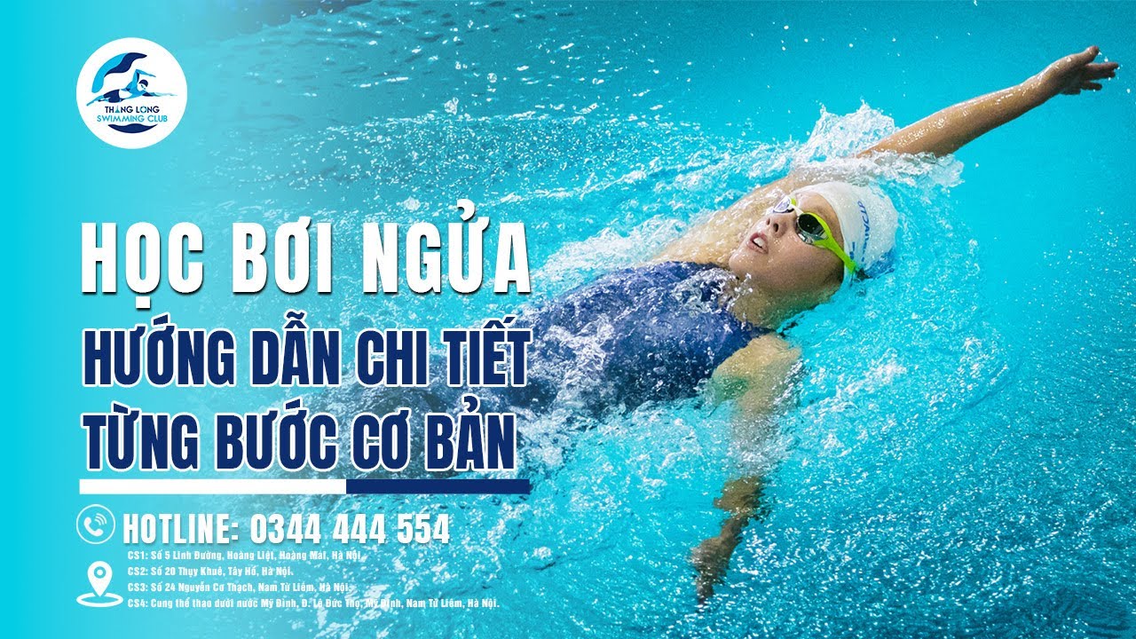 Học bơi ngửa - Hướng dẫn chi tiết từng bước cơ bản