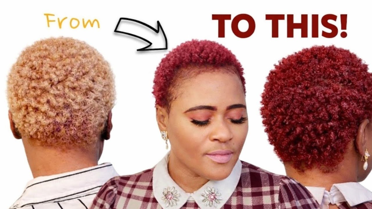 Find Out How I Dye My Hair From Bleached Blond |Kiss Tintation | Red/Burgundy |Hannah's Simple Life