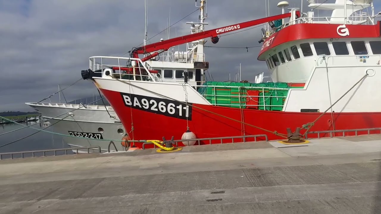 A walk around dingle Harbour irish and Spanish fishing boats