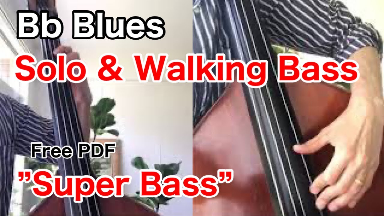 Christian McBride & Ray Brown - Blue Monk(Bb Blues Solo&Bassline Transcription)
