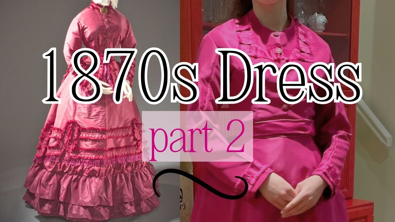 Sewing an 1870s Bustle Gown Part 2: Making the Day Bodice / Jacket (Afternoon Dress/Promenade Gown)