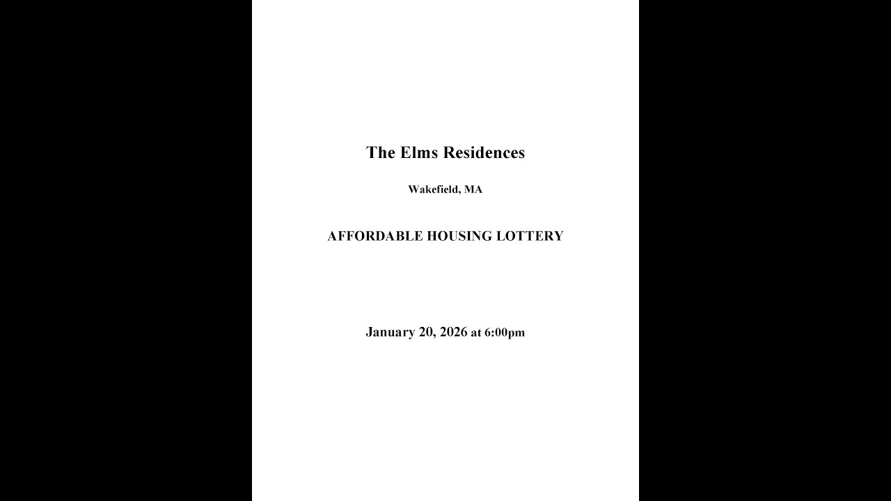 Wakefield, The Elms Residences - Affordable Housing Lottery