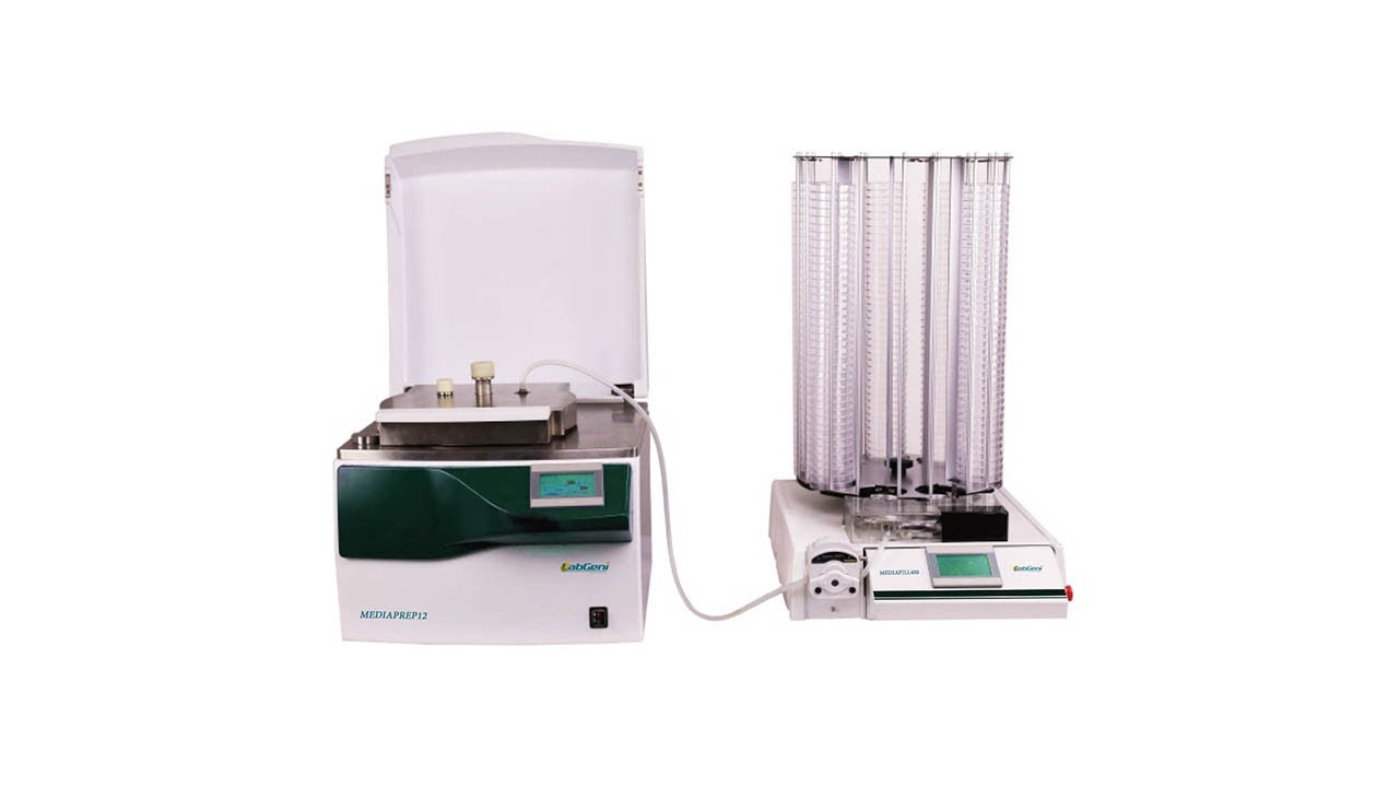 Labfreez® LabGeni™ MEDIAPREP30 Auto media preparator & MEDIAFILL10400 auto media dispenser Operation