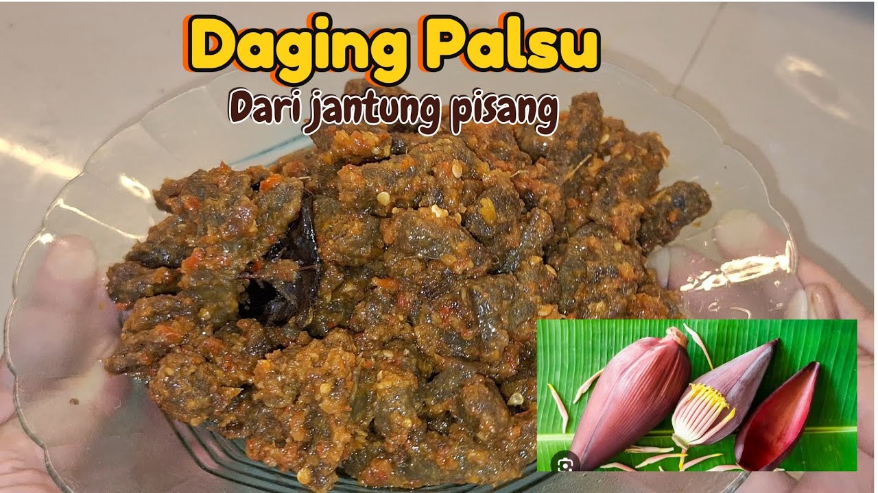 JANTUNG PISANG DI OLAH JADI DAGING PALSU, RASANYA MIRIP DENGAN DAGING SAPI#resepjantungpisang