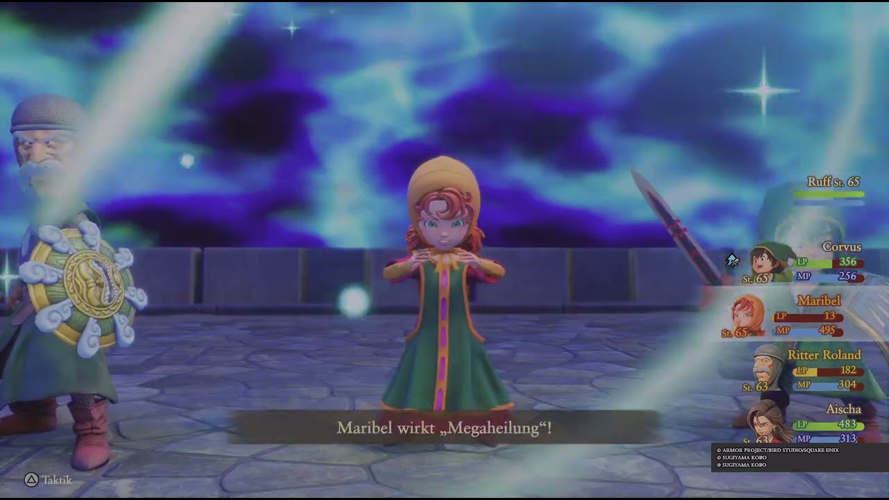 DRAGON QUEST VII Reimagined Lv65 Vs The Four Spirits (Happy Medium Difficulty)