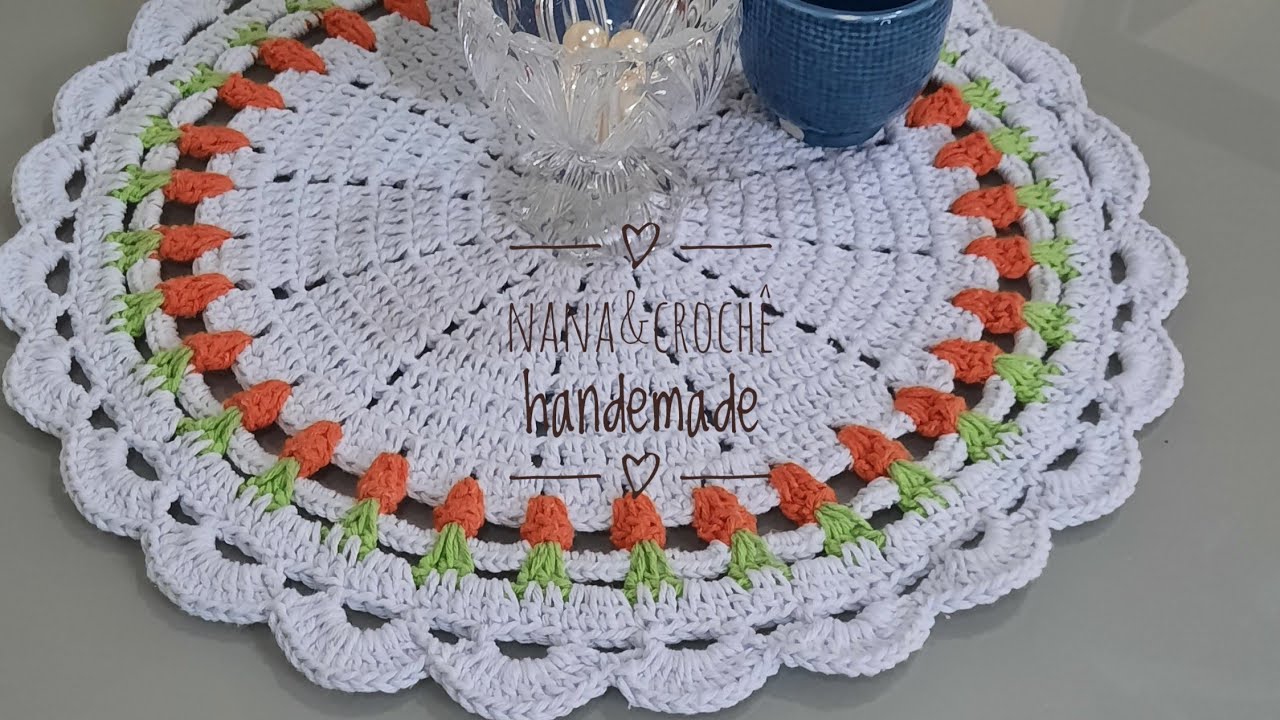 SOUSPLAT DE CROCHÊ MODELO CENOURA 🥕 FÁCIL E RÁPIDO/ VENDA CERTA NA PÁSCOA