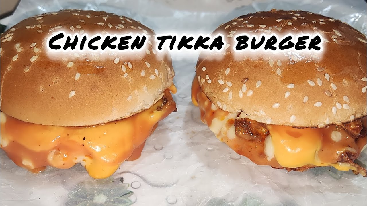 “Itna 🍔Juicy Chicken Tikka Burger 🤤 | Ghar Par Restaurant Style 🍔🔥”