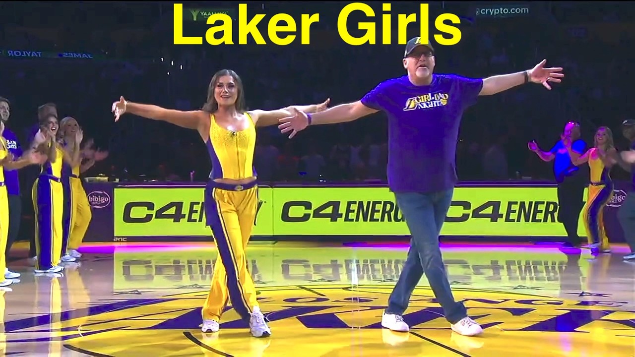 Laker Girls Dancing With Their Dads - 3/12/26 