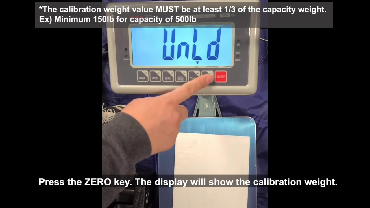 TBW, TBWS calibration