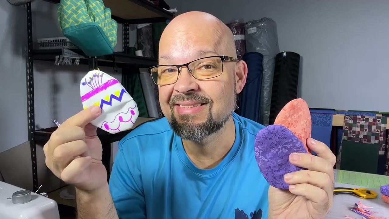 Inexpensive Fabric Easter Eggs Kids Can Decorate!  Stuff Them With Candy Too!