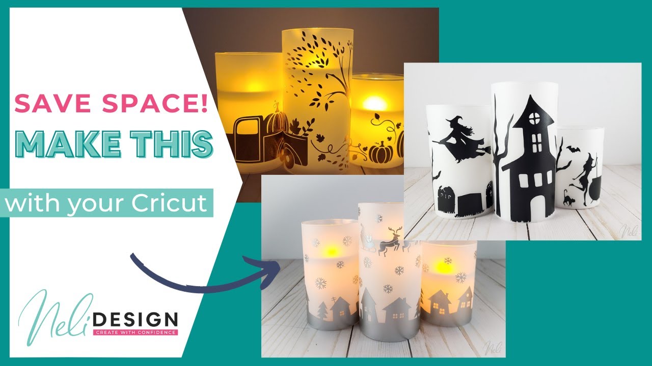 How to make interchangeable Candle Wraps with your Cricut