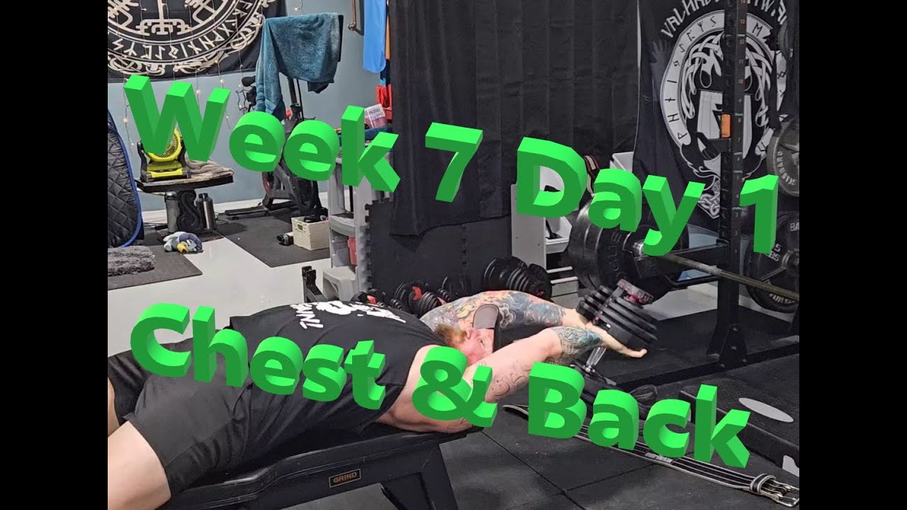 Back and Chest Week 7 Day 1 Science Split Plan