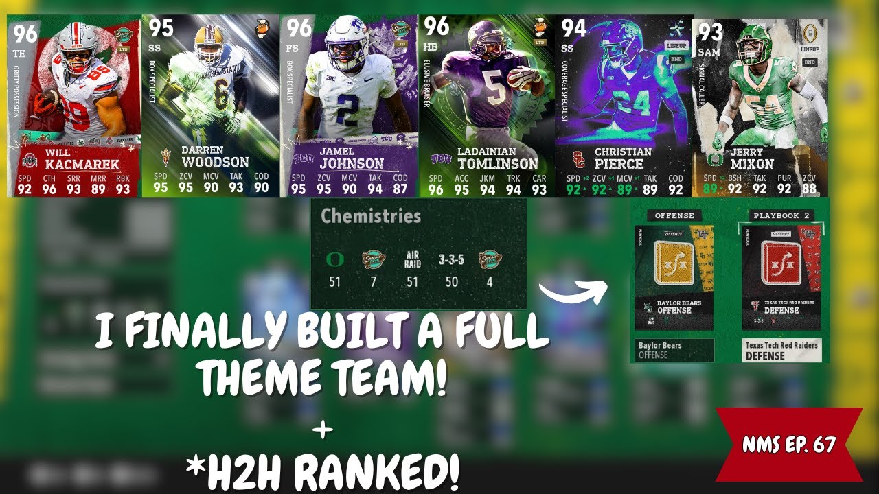 MY FULL THEME TEAM TAKES OVER H2H RANKED *GAMEPLAY* ! LETS GOO NMS EP. 67! College Football 26!