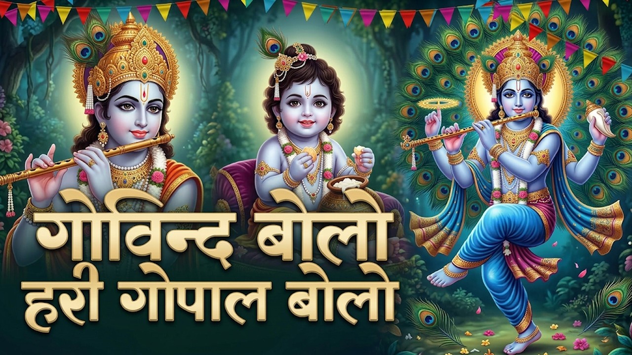 🔴 LIVE Govind Bolo Hari Gopal Bolo | 108 बार कृष्ण नाम | Krishna Bhajan Live
