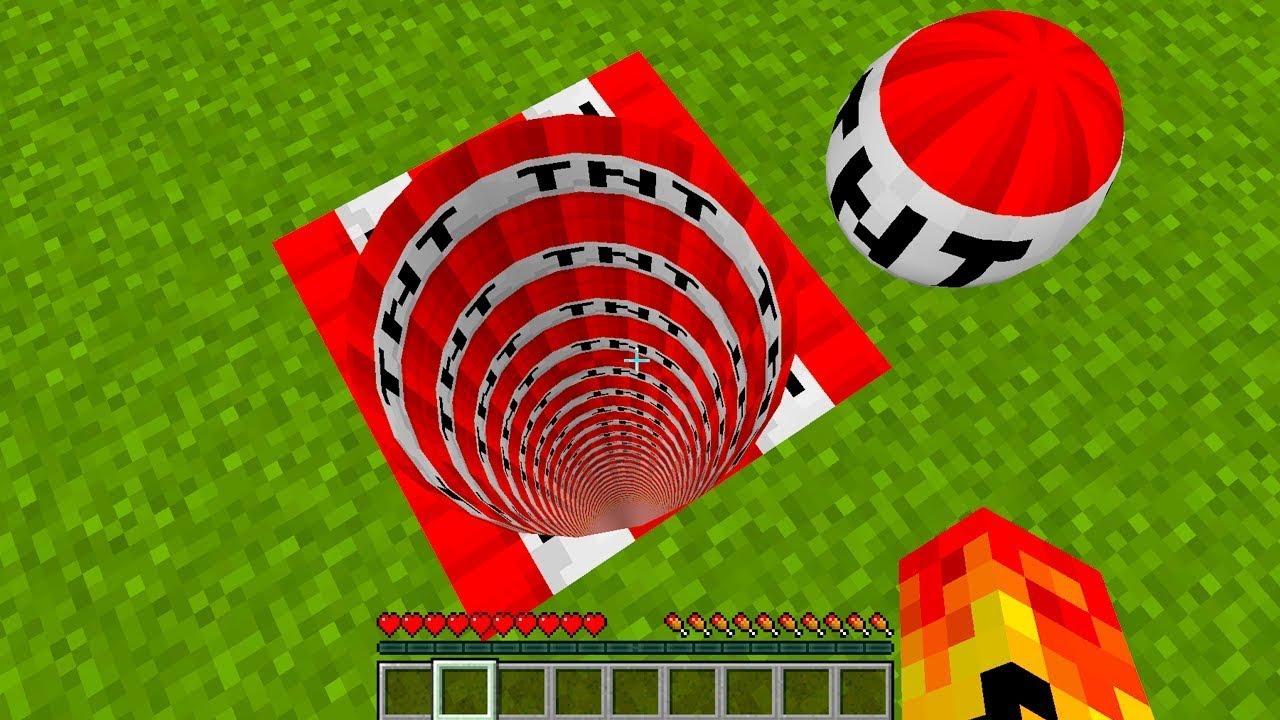 encontrei o TÚNEL DE TNT no minecraft e entrei nele para ver o que tem dentro