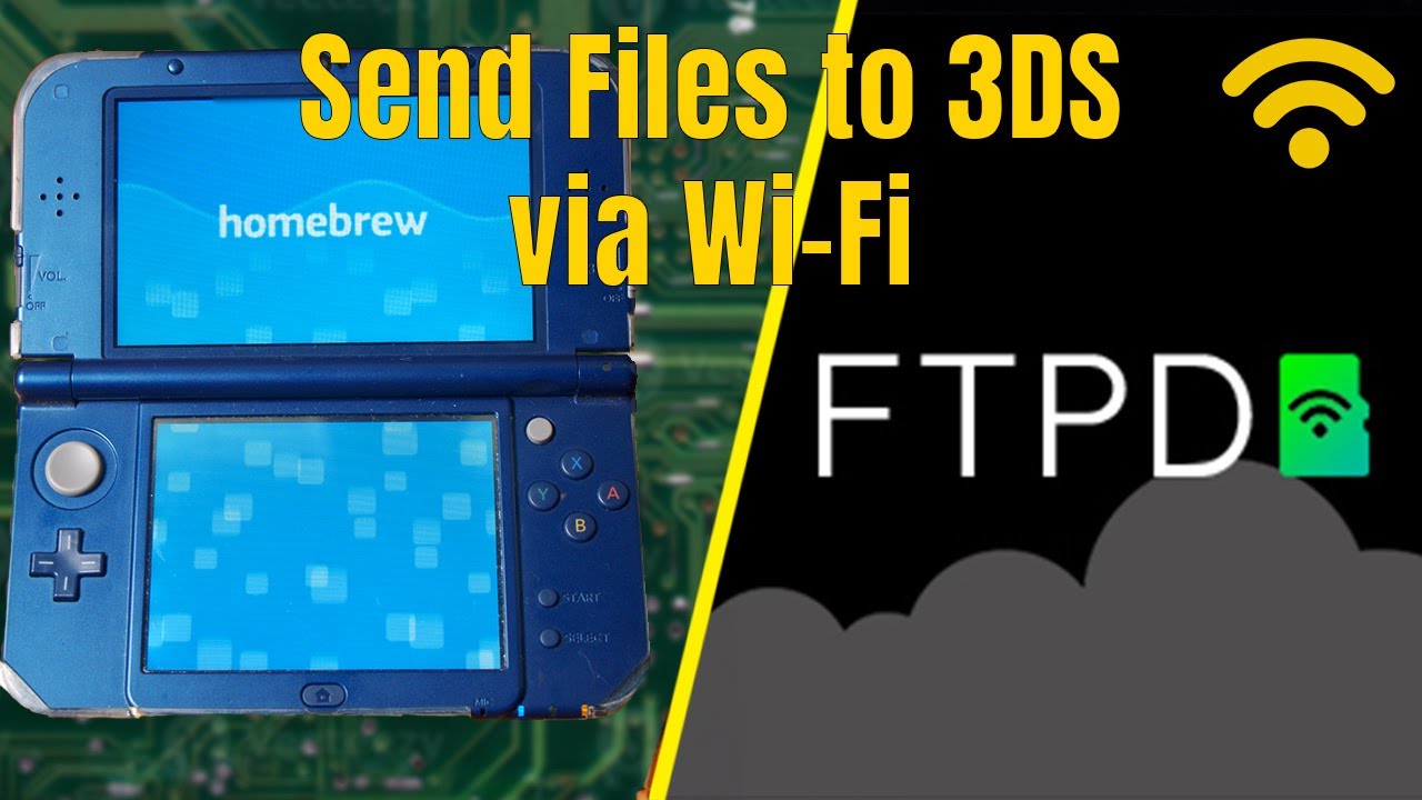Отправка файлов с 3DS на компьютер по Wi-Fi (метод FTP)