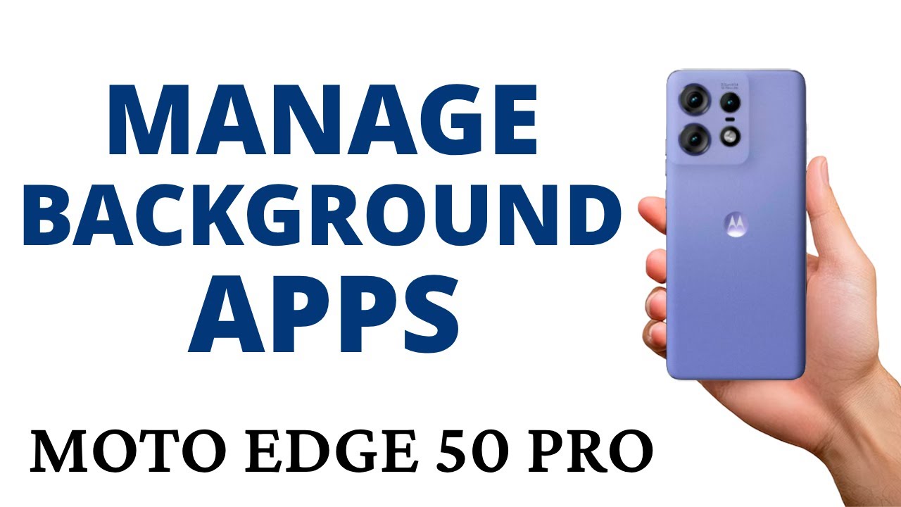How to ENABLE the BACKGROUND APPS MANAGER on the MOTO EDGE 50 PRO!