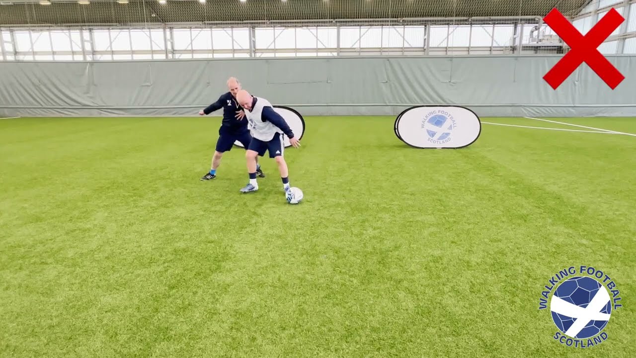 Walking Football Scotland - Shielding the Ball