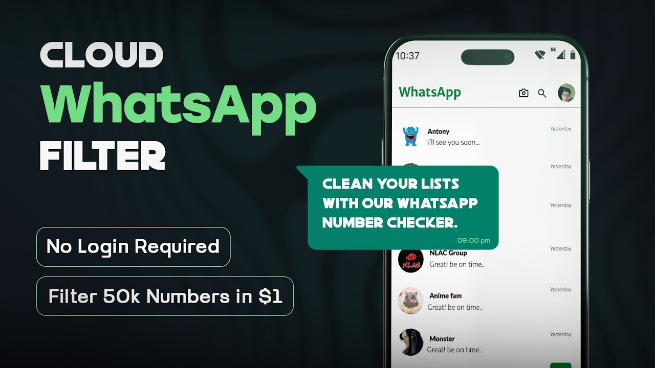 WhatsApp Number Filter 2026: Fast Cloud WhatsApp Number Checker & Bulk Validator Tool