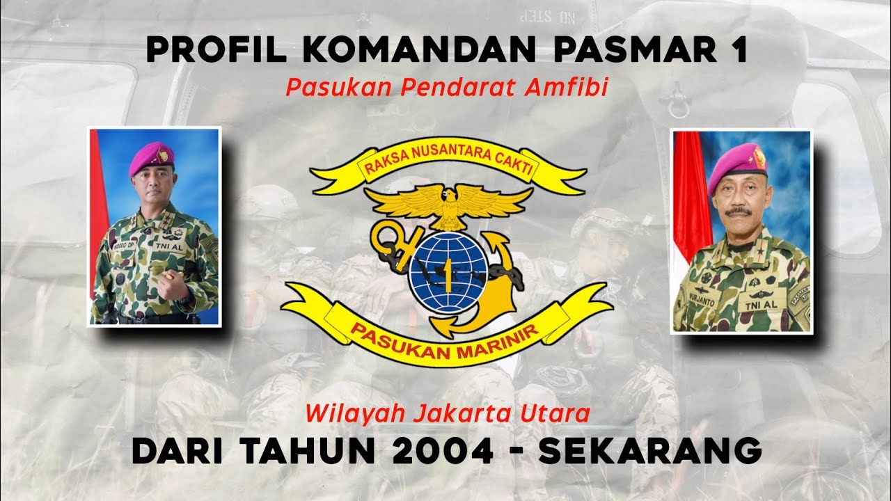 PROFIL KOMANDAN PASMAR 1 DARI DULU SAMPAI SEKARANG [ Jakarta Utara ]