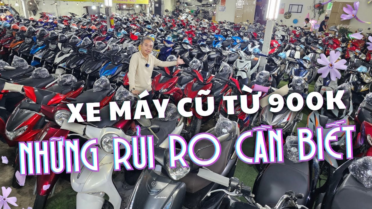 Thị trường xe máy cũ mùa mưa bão. Nên xuống tiền hay chờ thêm? AB giá 4,5 triệu. Xe tay ga từ 900k