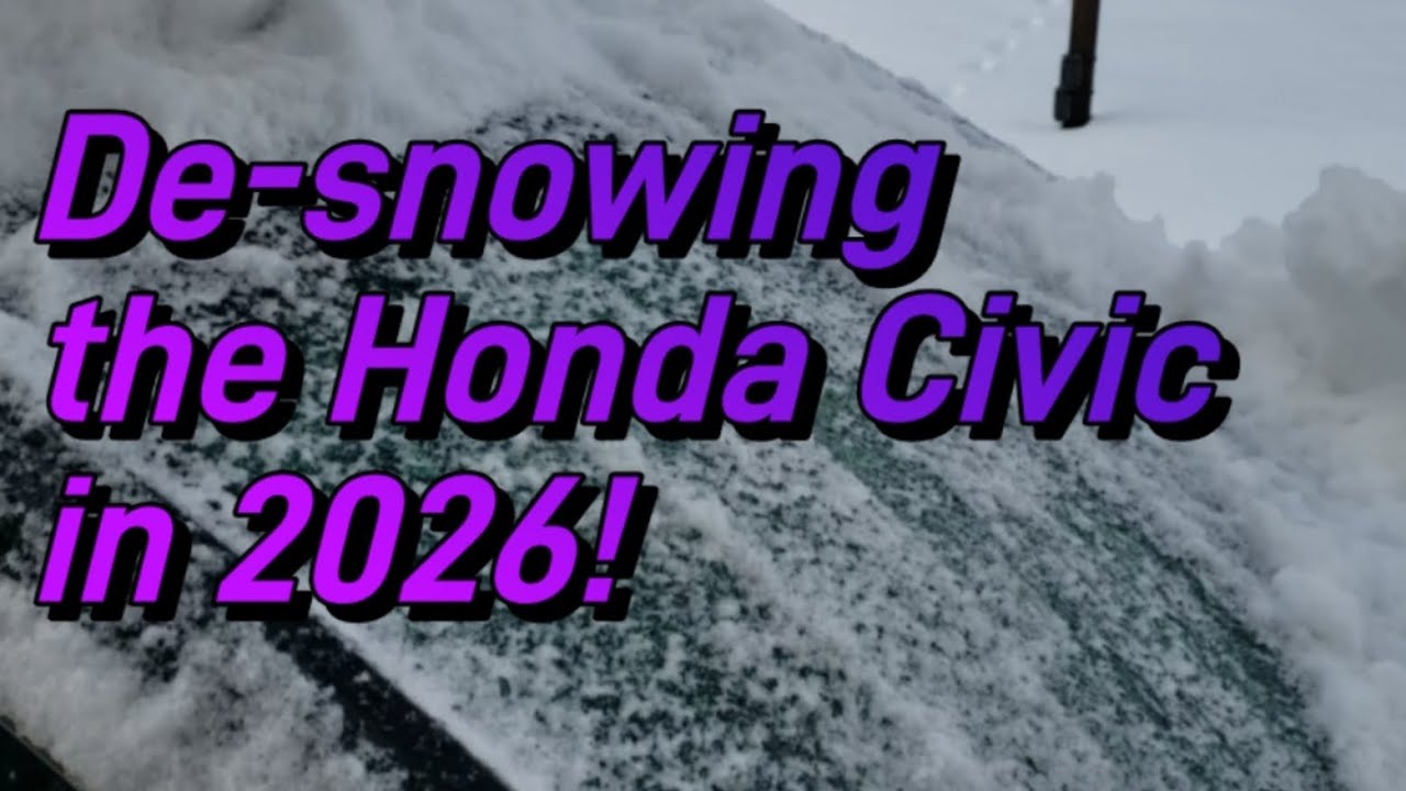 Уборка снега с Honda Civic в Джонсон-Сити, штат Теннесси (2026) #johnsoncity