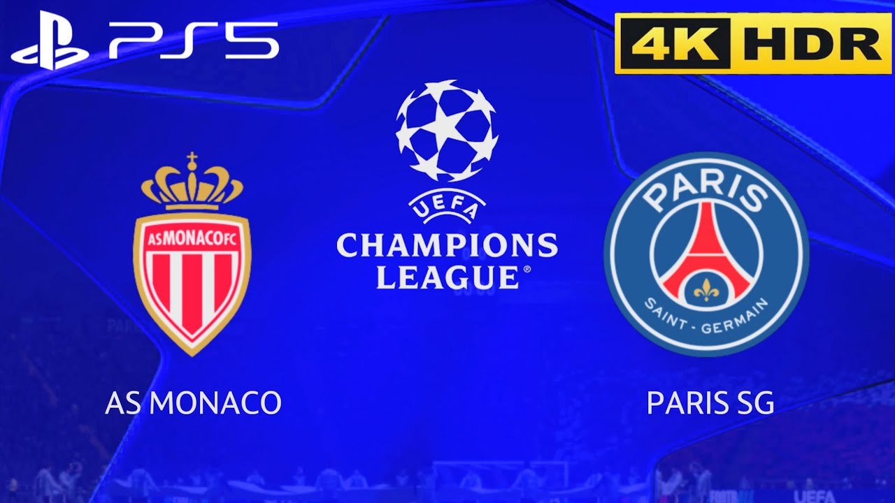 Monaco vs Paris Saint-Germain | FC26 PS5 4K | UEFA CHAMPIONS LEAGUE | Playoffs 1st Leg