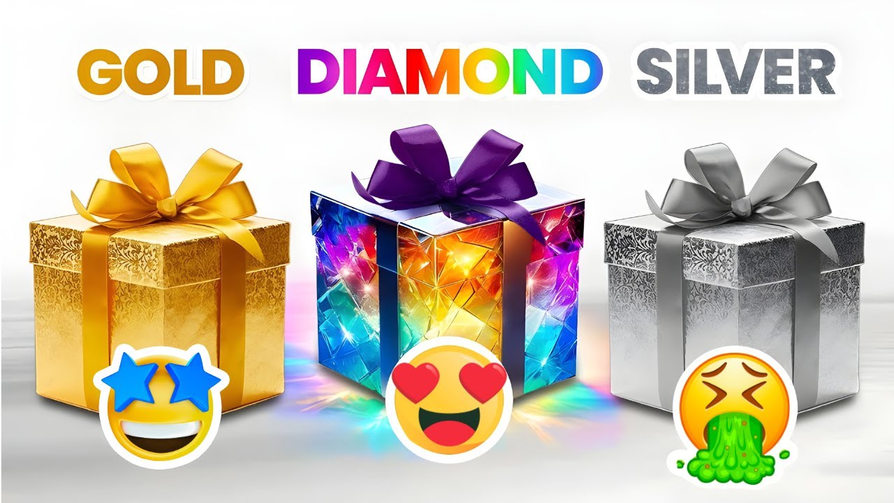 Choose Your Gift...! 🎁 Gold or Diamond or Silver 💛💎🤍 How Lucky Are You? 😱 Mouse Quiz