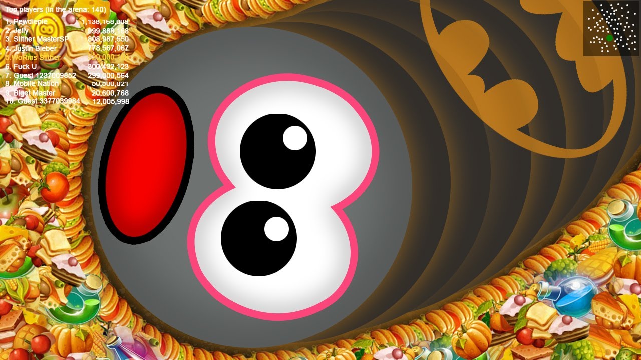 Worms Zone Hacker Best Kill Monster Worms Slither io Snake Troll Top 1 Online Gameplay 2021