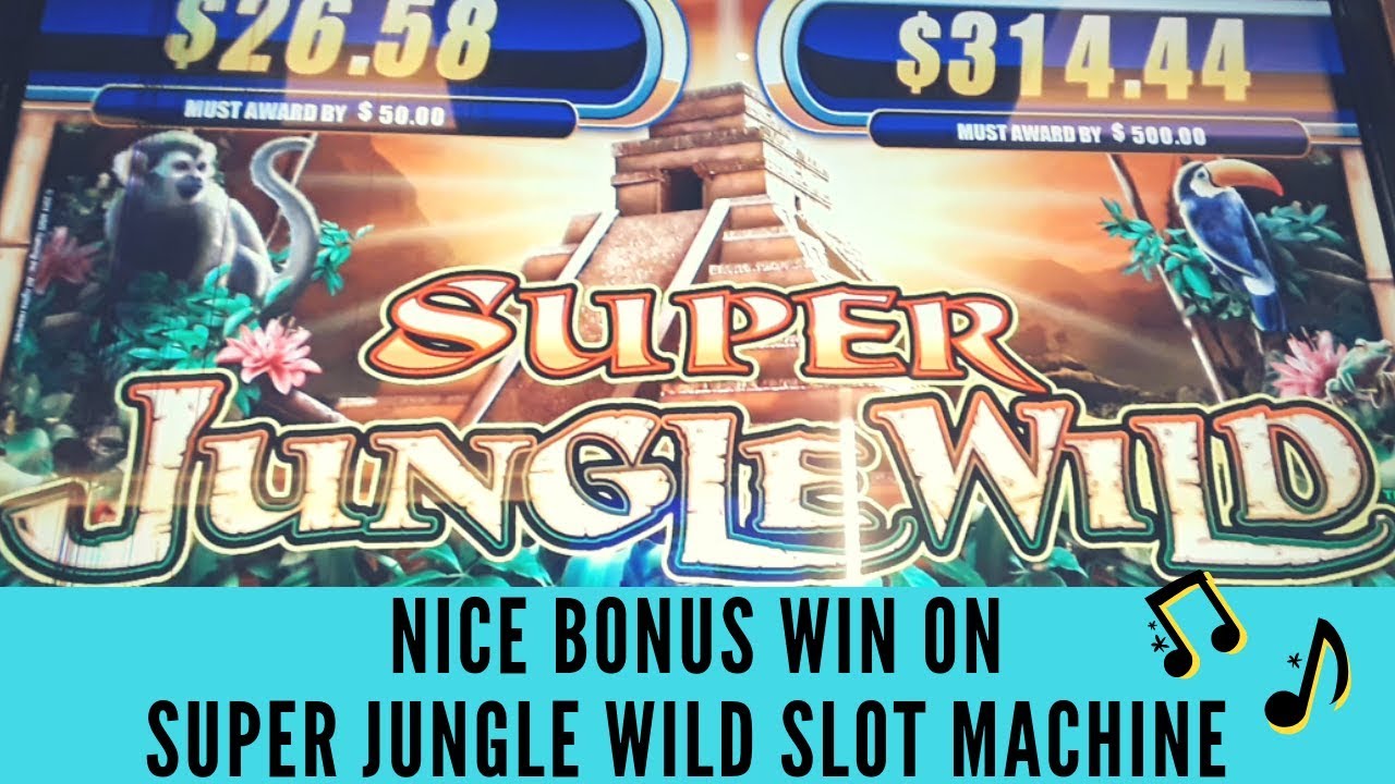 NICE BONUS WIN ON SUPER JUNGLE WILD SLOT MACHINE - SunFlower Slots