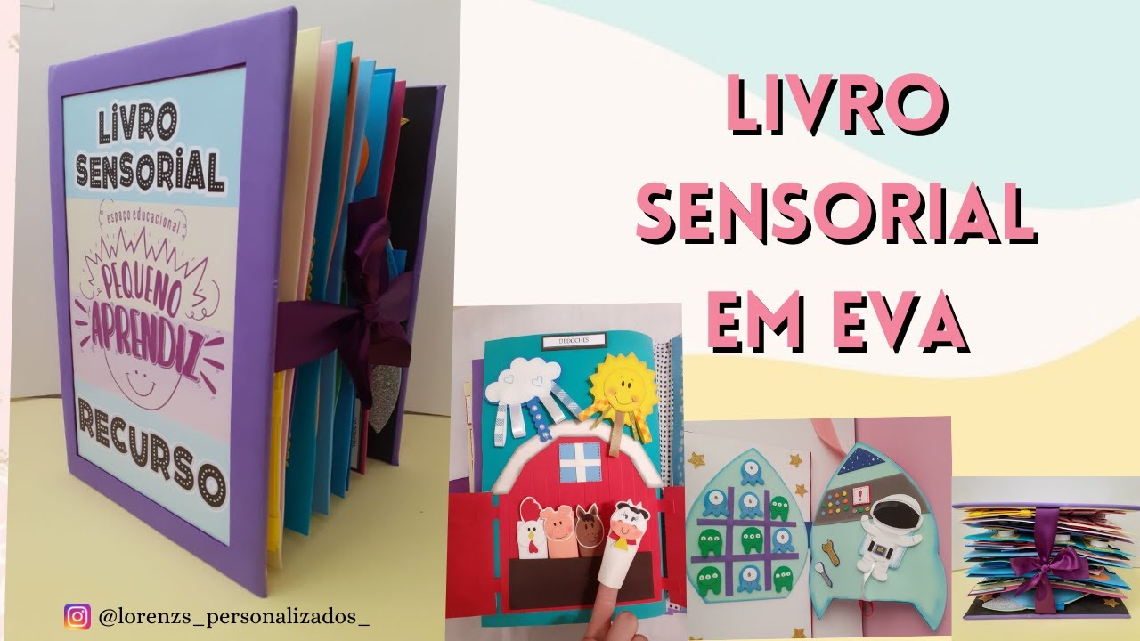Livro sensorial em eva