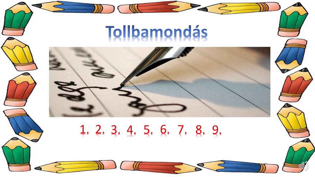 Tollbamondás, javítással 2. osztály