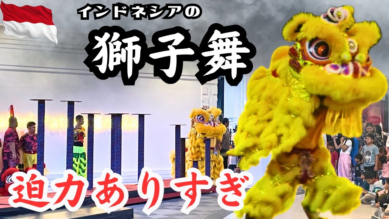 【獅子舞⁈】インドネシアのbarongsai迫力凄すぎ！！