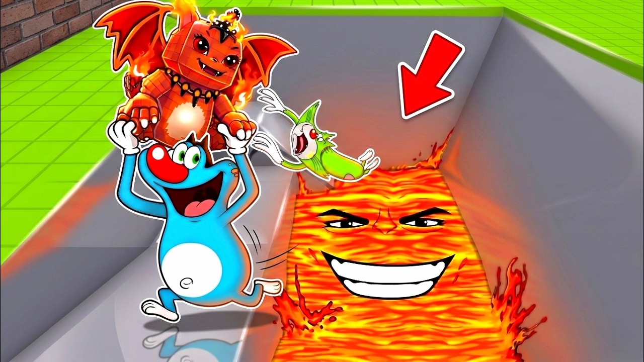 Escape Rising Lava For Brainrots In Roblox...! ft.Oggy