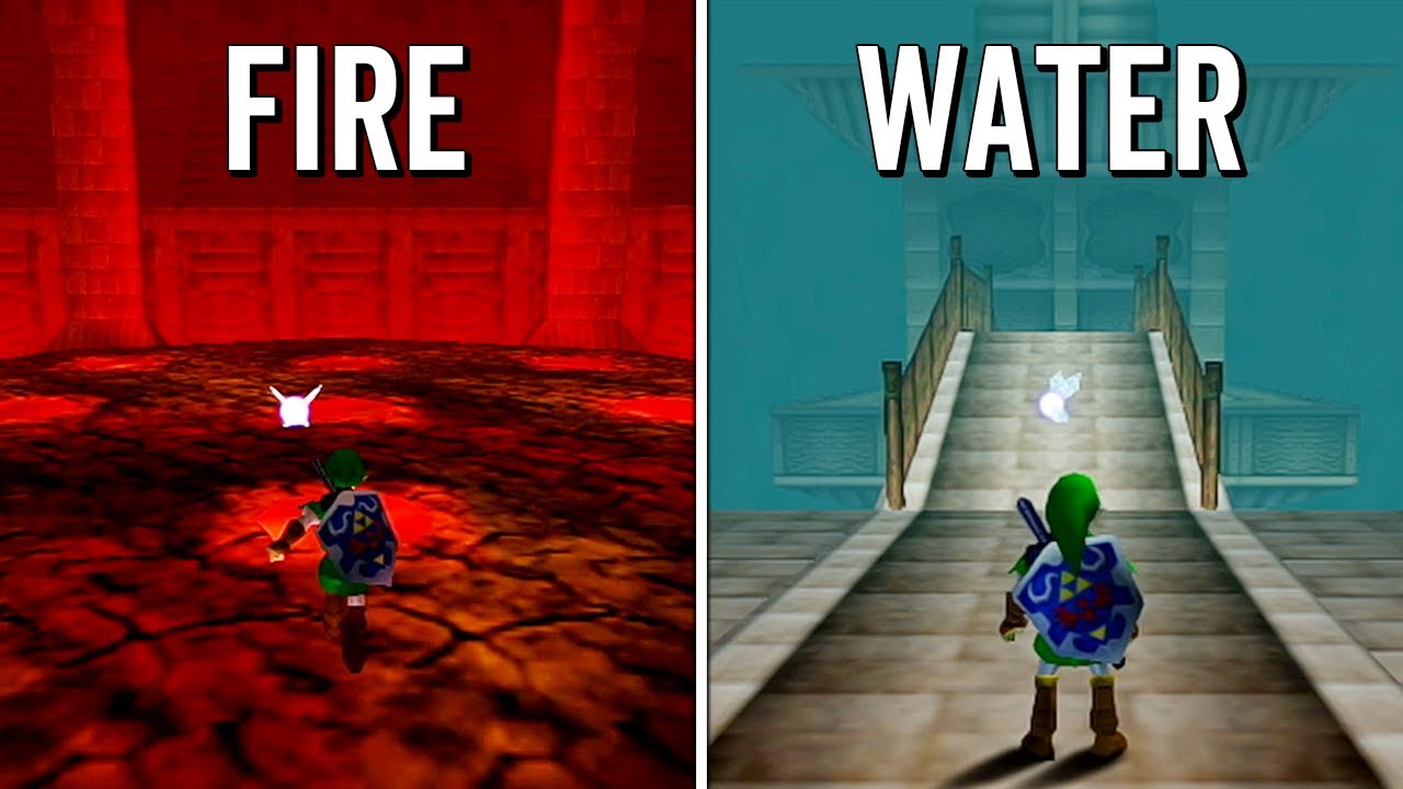 What Did Early Versions of Fire and Water Temple Look Like?